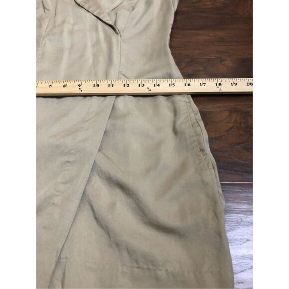 BEBE Tan "Kendra" Collared V-Neck Faux-Wrap Mini-Length Size XS - Picture 9 of 13